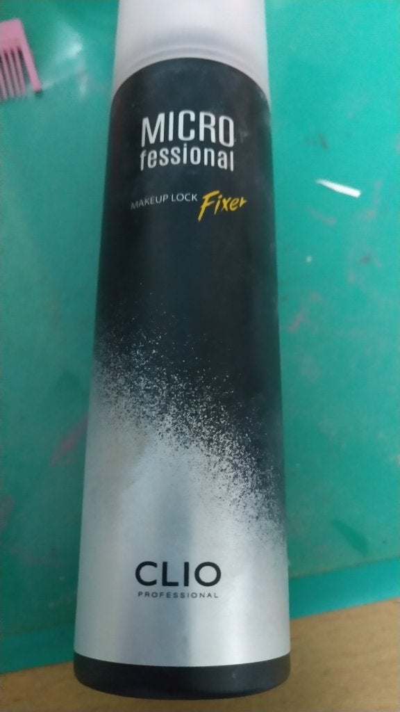 マイクロフェッショナルメイクアップロックフィクサー/CLIO/フィックスミストを使ったクチコミ(1枚目)