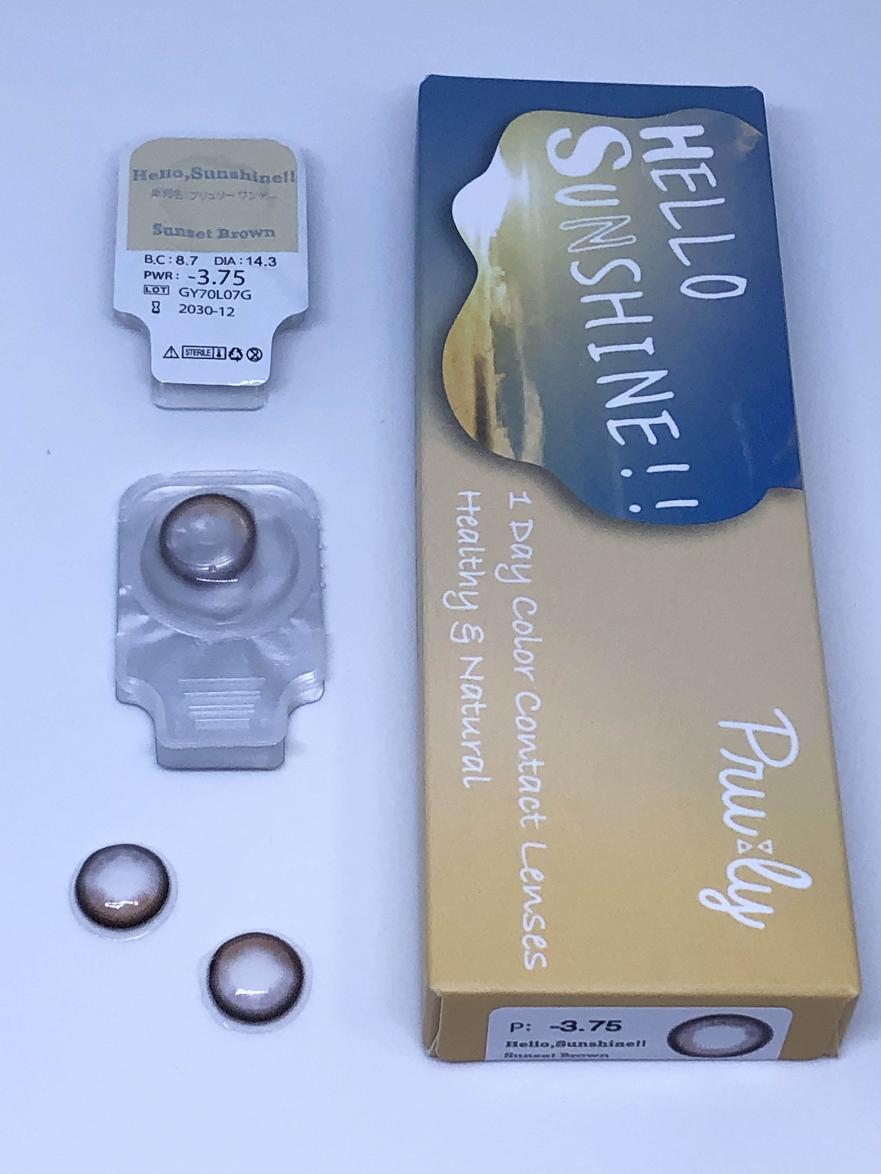 ハローサンシャイン/Hello Sunshine/カラーコンタクトレンズを使ったクチコミ（1枚目）