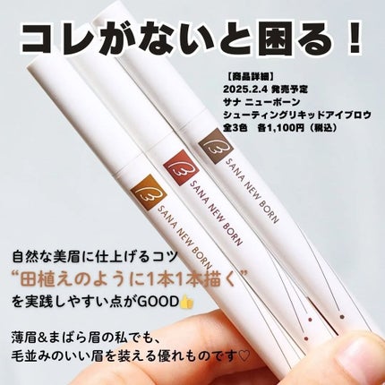 シューティングリキッドアイブロウ/サナ ニューボーン/リキッドアイブロウを使ったクチコミ(7枚目)