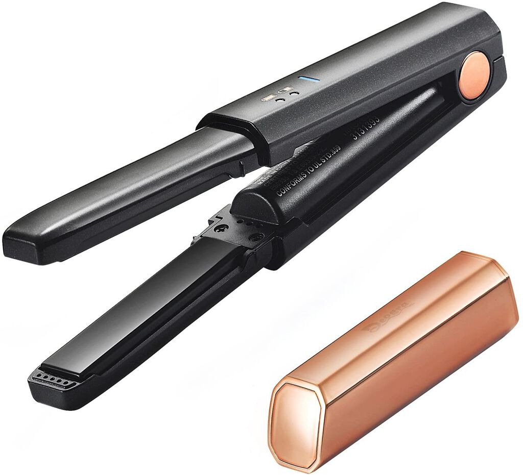 コードレス ミニ ヘアアイロン ストレート&カール両用 DEOGRATIAS PRO