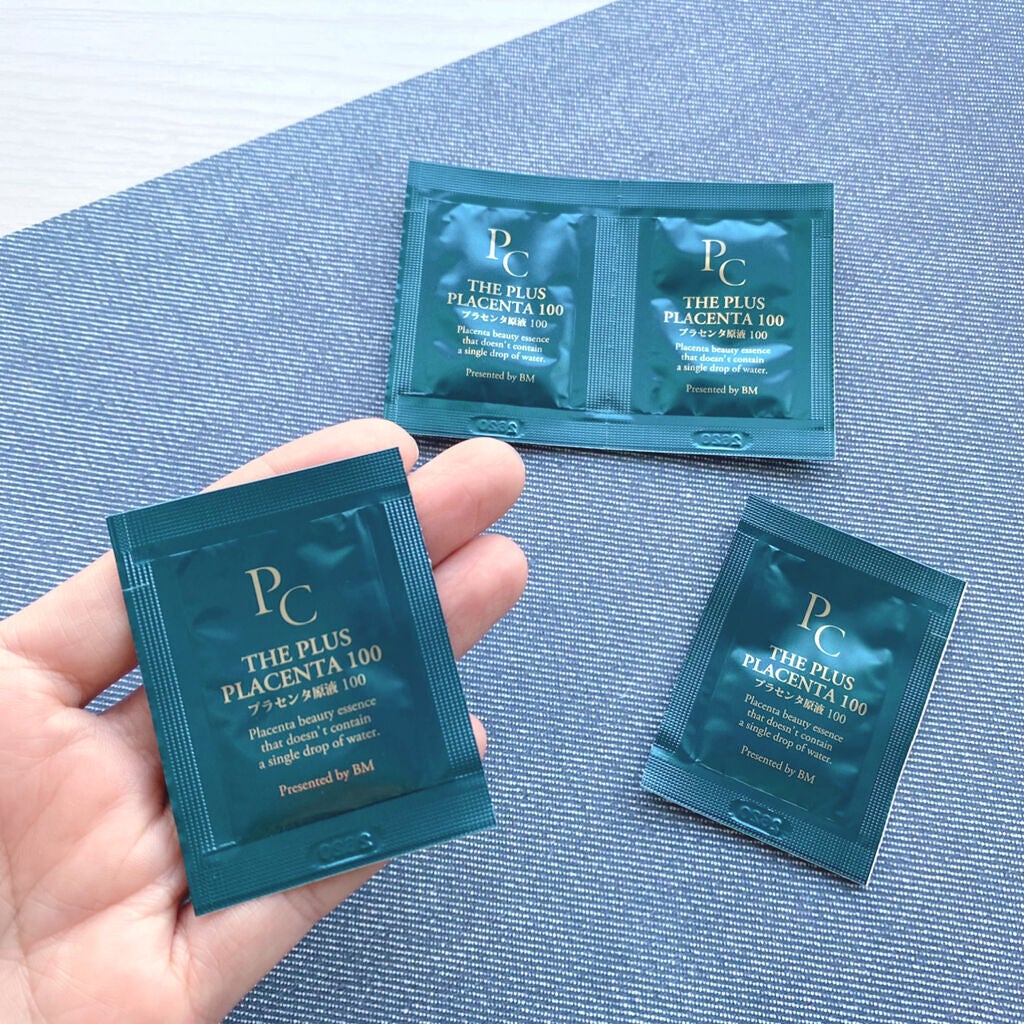 【馬プラセンタ原液100】プラセンタ原液100美容液 パウチ 1ml (馬プラセンタ)/パーフェクトC/美容液を使ったクチコミ(2枚目)