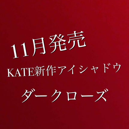 ダークローズシャドウ/KATE/アイシャドウパレットを使ったクチコミ(1枚目)