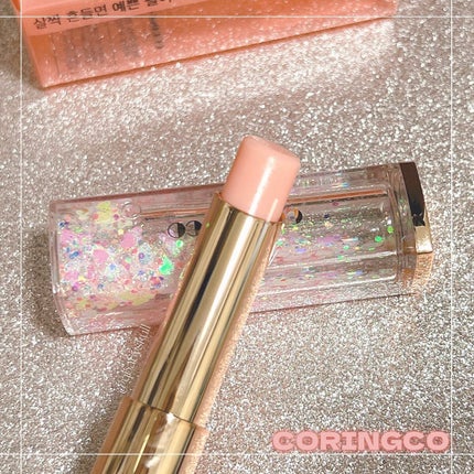 シャララスノーボールリップバーム/CORINGCO/口紅を使ったクチコミ(2枚目)