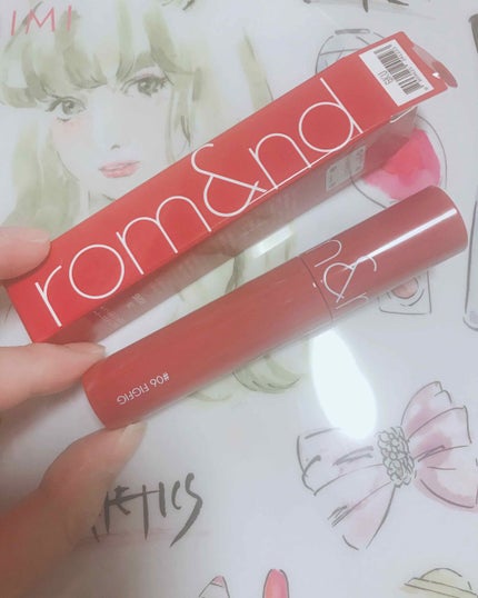 ジューシーラスティングティント/rom&nd/リップティントを使ったクチコミ(1枚目)