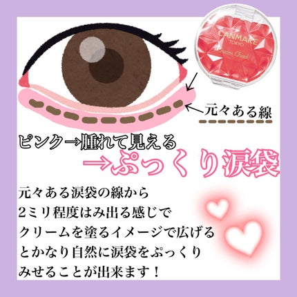 クリームチーク/キャンメイク/ジェル・クリームチークを使ったクチコミ(3枚目)