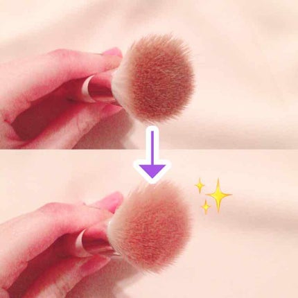 ドライメイクブラシクリーナー/セリア/その他化粧小物を使ったクチコミ(2枚目)