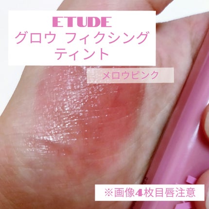 グロウ フィクシングティント/ETUDE/リップティントを使ったクチコミ(1枚目)