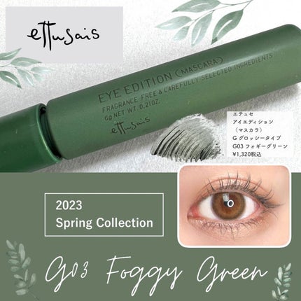 エテュセ アイエディション(マスカラ) G グロッシータイプ グロッシータイプ G03 フォギーグリーン/ettusais/マスカラを使ったクチコミ(1枚目)