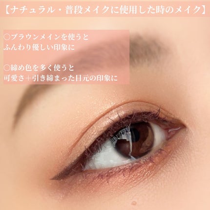 ニュアンスオンアイシャドウ 03 ブロンズレッド/CEZANNE/アイシャドウパレットを使ったクチコミ(3枚目)