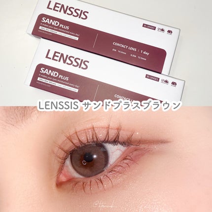 サンドシリーズ/LENSSIS/カラーコンタクトレンズを使ったクチコミ(1枚目)