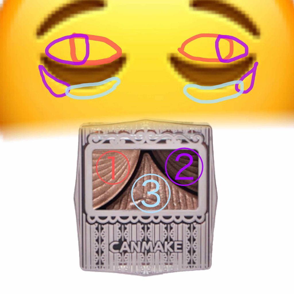 ジューシーピュアアイズ/キャンメイク/アイシャドウパレットを使ったクチコミ(2枚目)