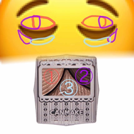 ジューシーピュアアイズ/キャンメイク/アイシャドウパレットを使ったクチコミ(2枚目)