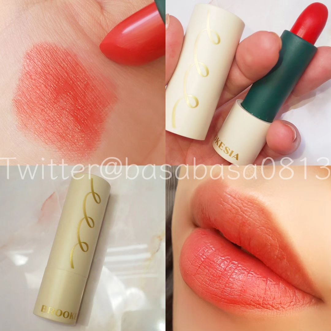 グレーズドシーンリップスティック #2 カウントオン/BROOKESIA/口紅を使ったクチコミ（1枚目）