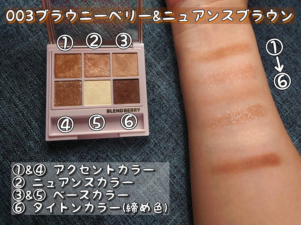 オーラクリエイション/BLEND BERRY/アイシャドウパレットを使ったクチコミ(5枚目)