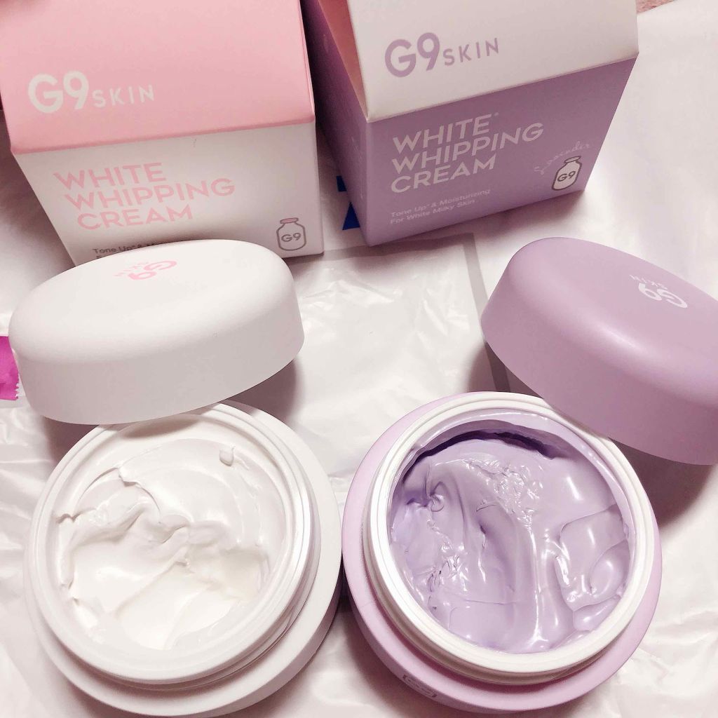 WHITE WHIPPING CREAM(ウユクリーム)/G9SKIN/化粧下地を使ったクチコミ(3枚目)