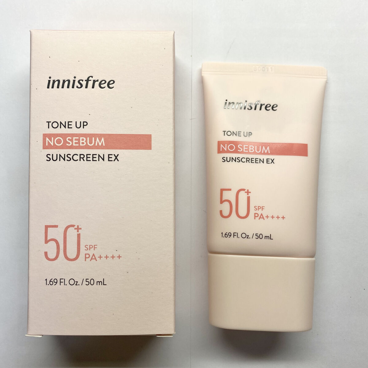 トーンアップ ノーセバム サンスクリーン SPF50+ PA++++/innisfree/日焼け止めクリームを使ったクチコミ（1枚目）