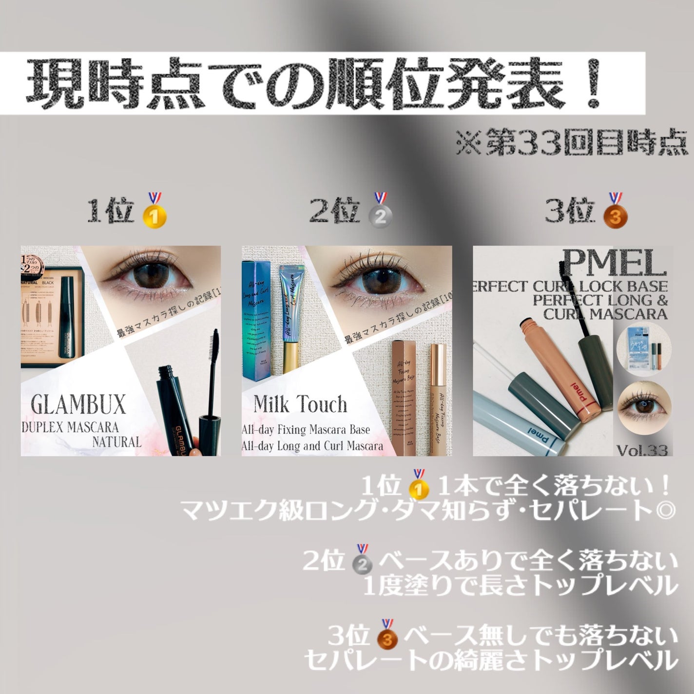 ピメル うそつきマスカラ/pdc/マスカラを使ったクチコミ(4枚目)