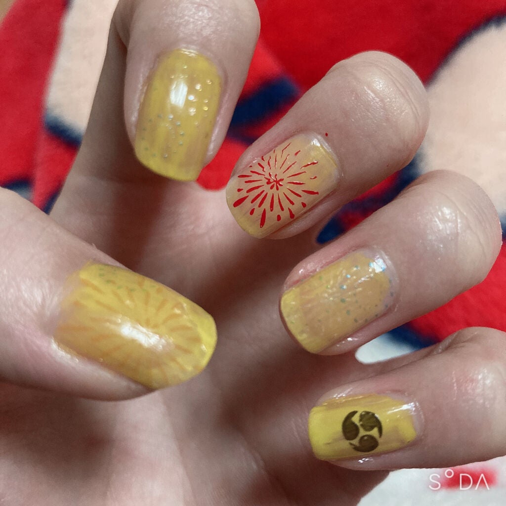 クレヨン ネイルスタンプ スタンパーセット ポイントタイプ/キャンドゥ/ネイル用品を使ったクチコミ(3枚目)