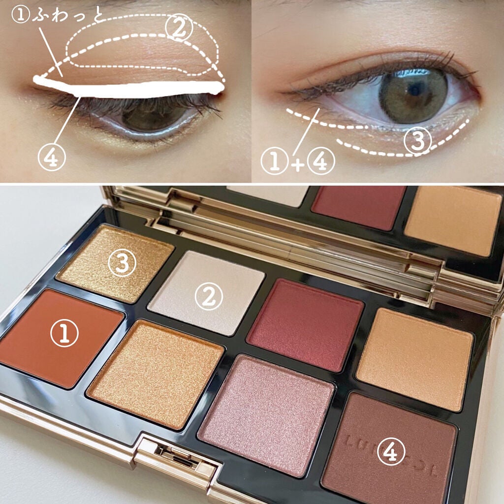 アイカラーレーション スペシャルエディション/LUNASOL/アイシャドウパレットを使ったクチコミ(2枚目)