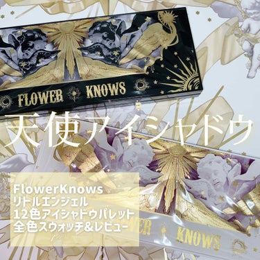 リトルエンジェル12色アイシャドウパレット ホワイトエンジェル/FlowerKnows/アイシャドウパレットを使ったクチコミ（1枚目）