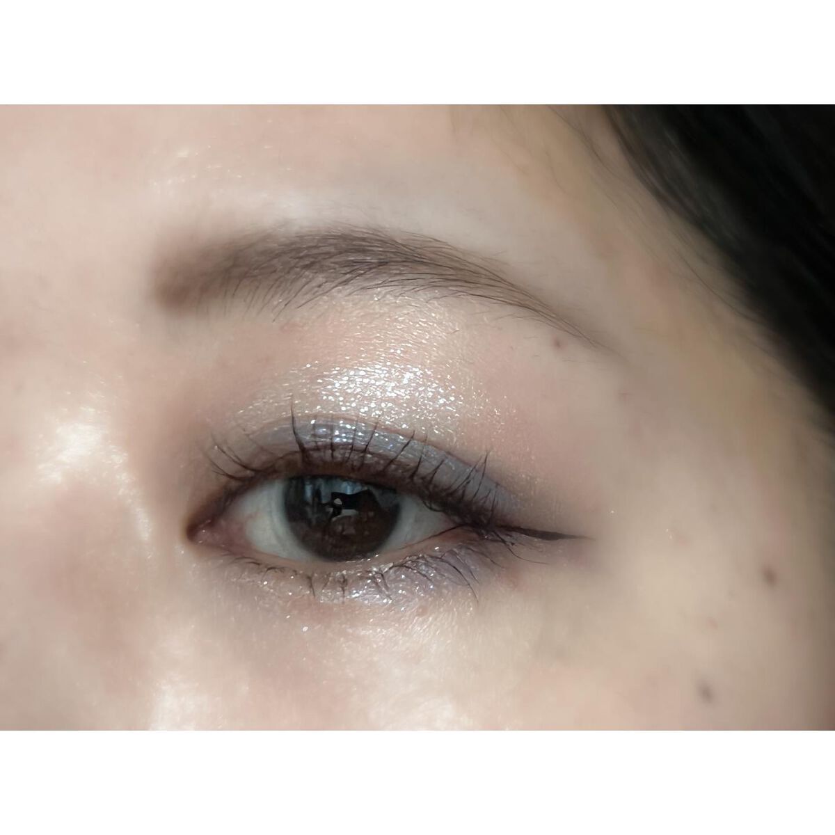 ザ アイシャドウ アンポリッシュ ジェム 105 London Blue Topaz/ADDICTION/単色アイシャドウを使ったクチコミ（2枚目）