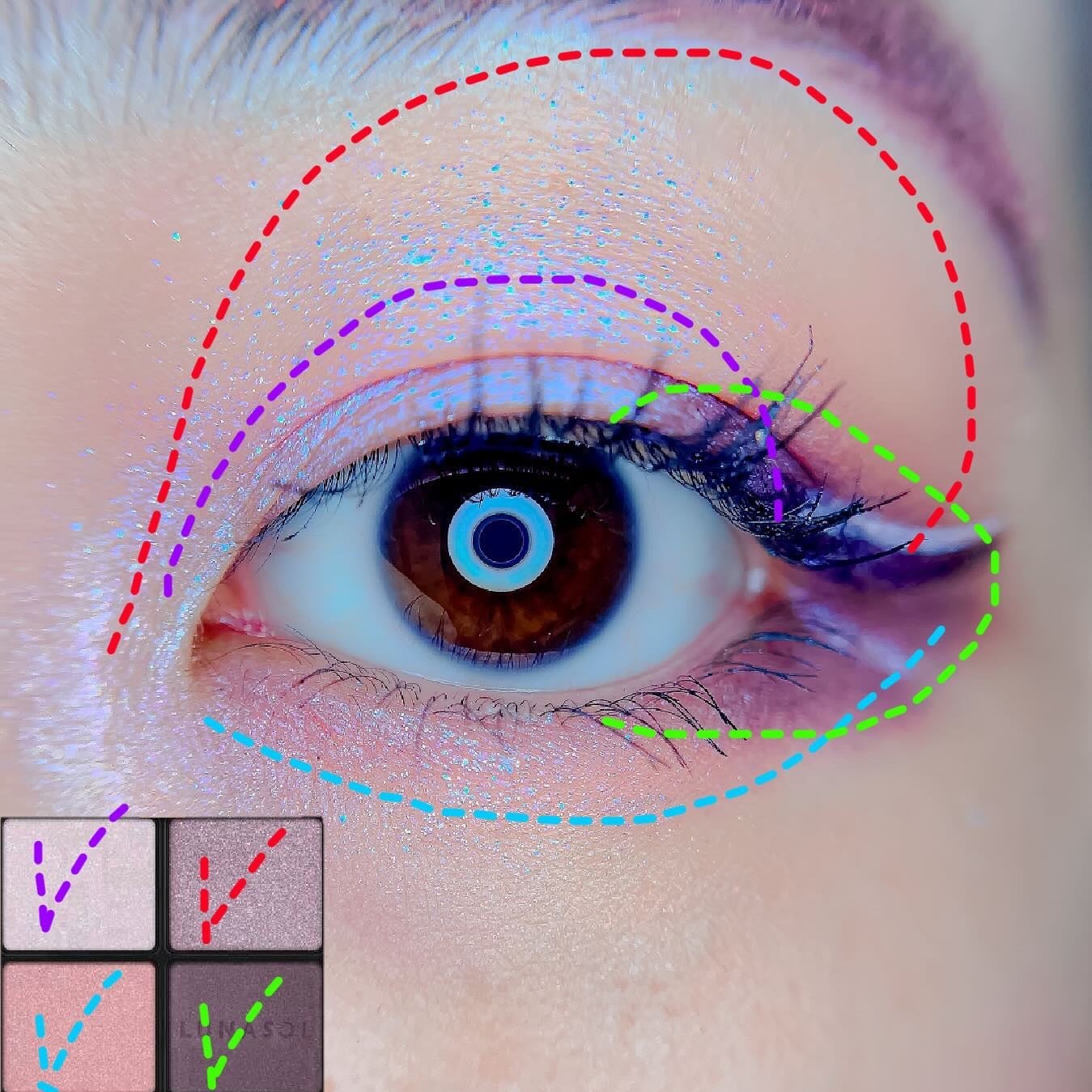 アイカラーレーション/LUNASOL/アイシャドウパレットを使ったクチコミ(2枚目)