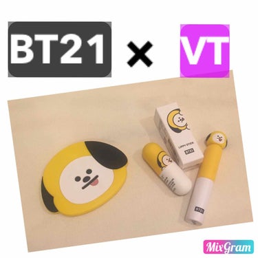 BT21 × VT Cosmetic glow  lip lacquer/VT/リップグロスを使ったクチコミ（1枚目）