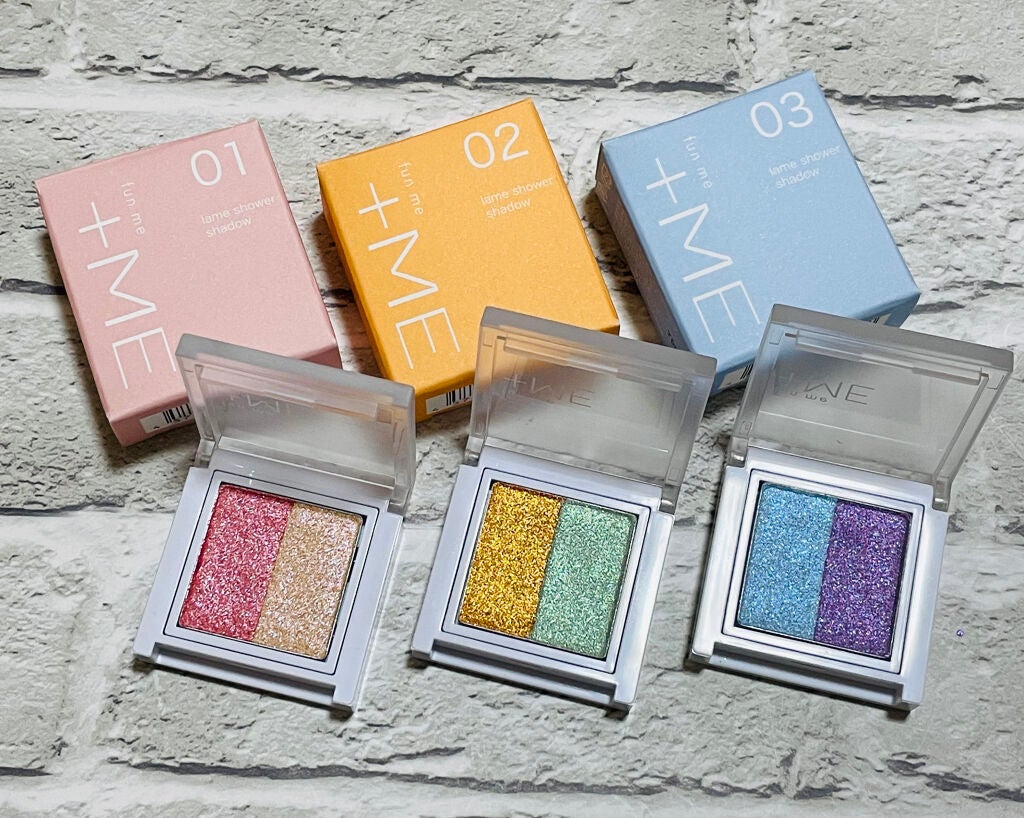 ラメシャワーシャドウ/funme+ME/ジェル・クリームアイシャドウを使ったクチコミ(1枚目)