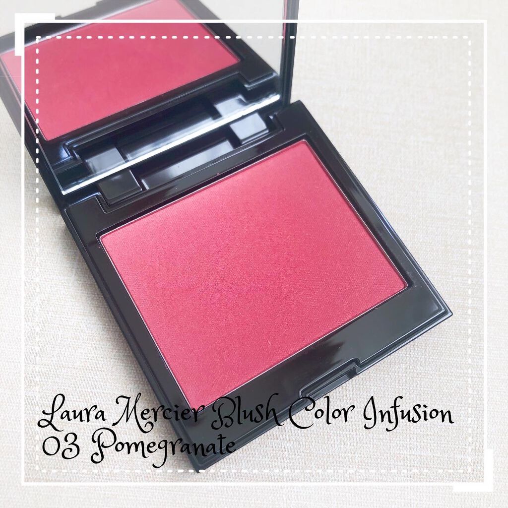 ブラッシュ カラー インフュージョン 03 ポメグラニット/ローラ メルシエ/パウダーチークを使ったクチコミ（1枚目）