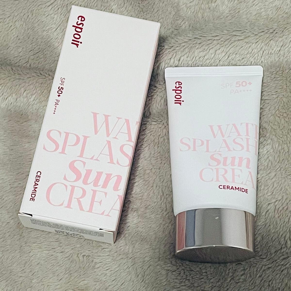 ウォータースプラッシュサンクリーム セラミド/espoir/日焼け止めクリームを使ったクチコミ(1枚目)