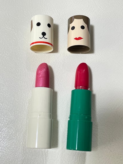 SHISEIDO リップ アミュレットのクチコミ「SHISEIDO リップ アミュレット
ピュアレッド
パールピンク
✼••┈┈••✼••┈┈•.....」(2枚目)