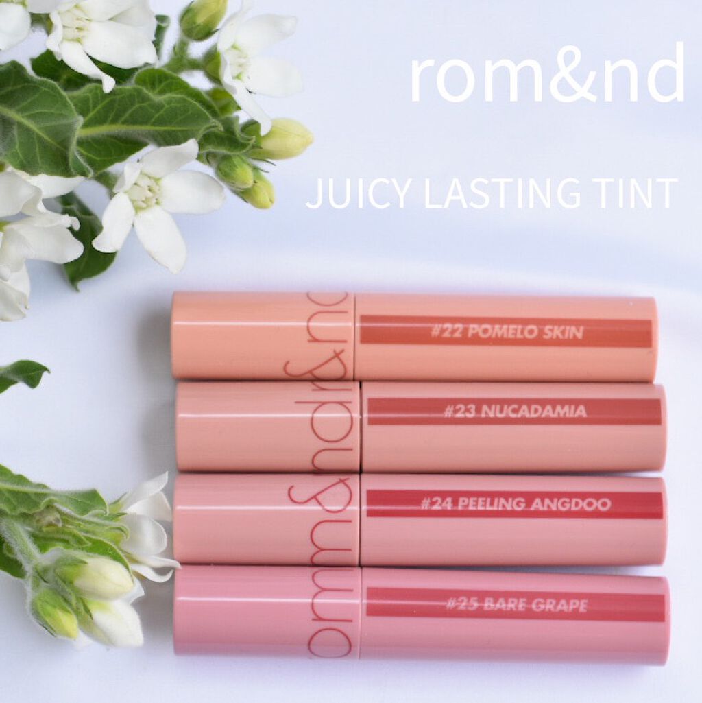 ジューシーラスティングティント/rom&nd/リップティントを使ったクチコミ(1枚目)