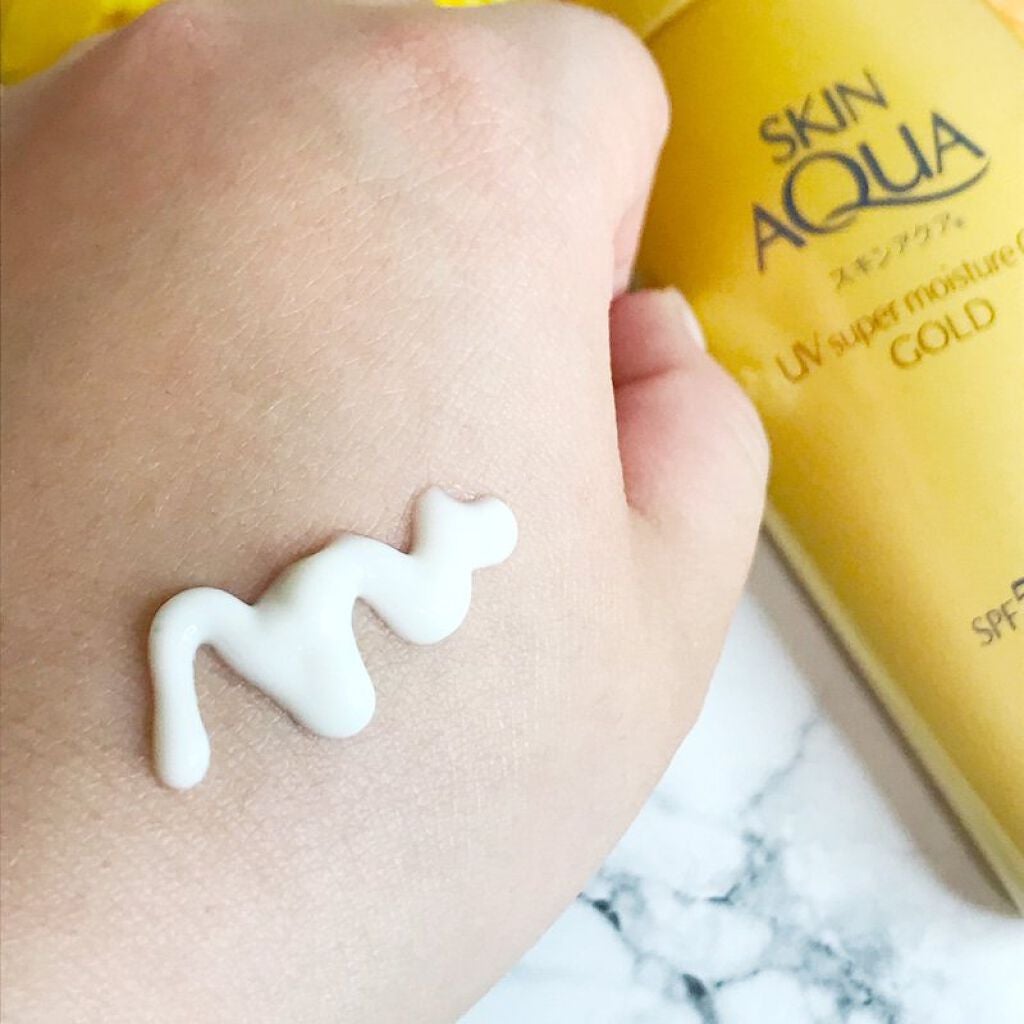 スーパーモイスチャージェルゴールド/スキンアクア/日焼け止めジェルを使ったクチコミ(4枚目)