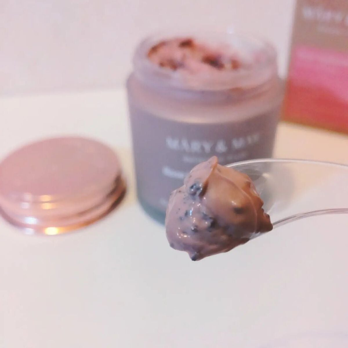 ローズヒアルロニックハイドラウォッシュオフパック/MARY&MAY/洗い流すパック・マスクを使ったクチコミ(4枚目)