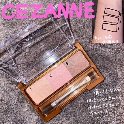 ノーズ&アイブロウパウダー/CEZANNE/パウダーアイブロウを使ったクチコミ(1枚目)