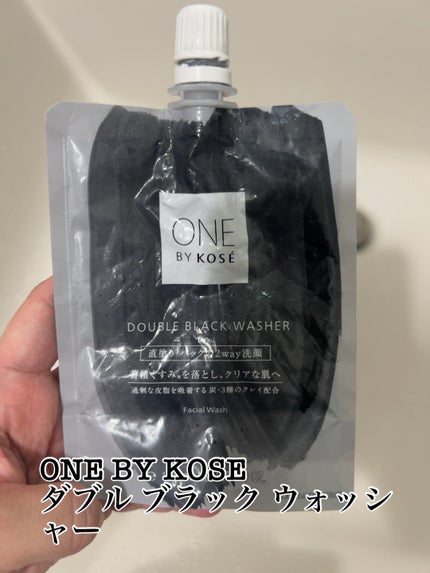 ONE BY KOSE ダブル ブラック ウォッシャーのクチコミ「
🐈⬛ONE BY KOSEダブル ブラック ウォッシャー🐾
コスパ良くてやぁぁっと使.....」(1枚目)