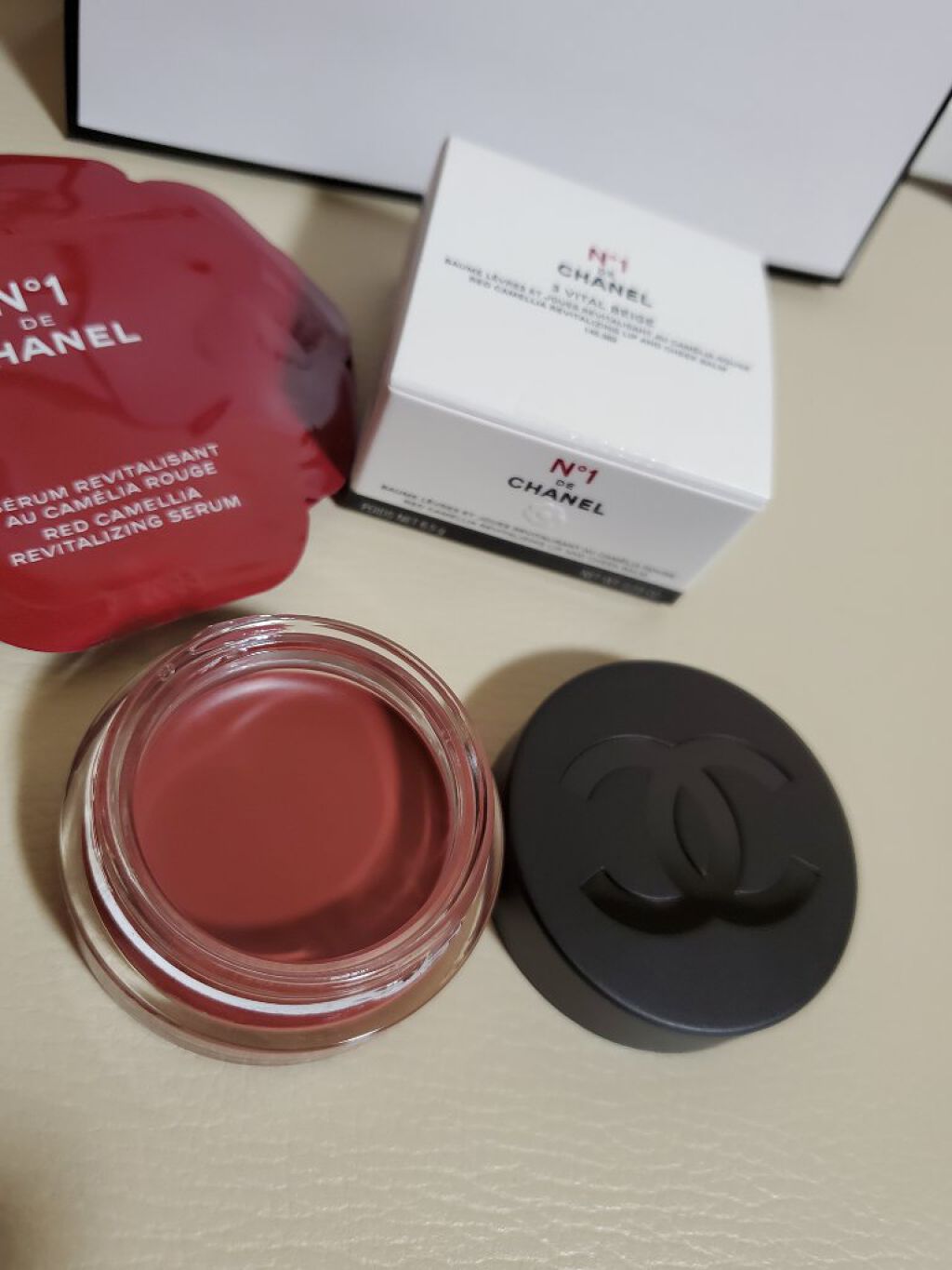  リップ＆チーク ボーム N°1 ドゥ シャネル/CHANEL/口紅を使ったクチコミ（2枚目）