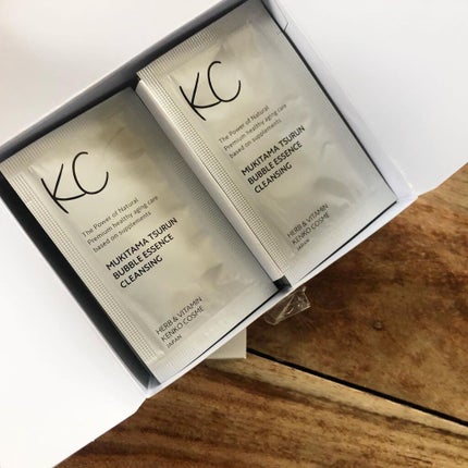 KC むきタマつるん 発泡美容液クレンジング/ハーブ健康本舗/クレンジングジェルを使ったクチコミ(4枚目)