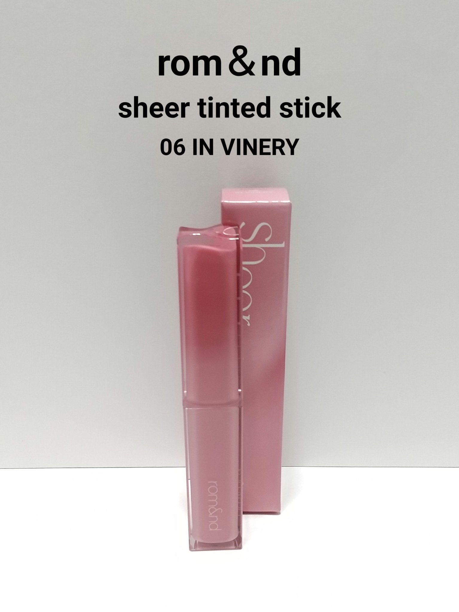 シアーティンテッドスティック 06 インバイナリー(IN VINERY)/rom&nd/口紅を使ったクチコミ（1枚目）