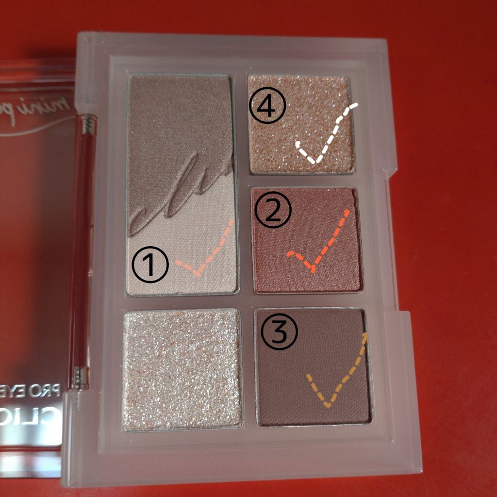 プロ アイパレット ミニ/CLIO/アイシャドウパレットを使ったクチコミ(3枚目)