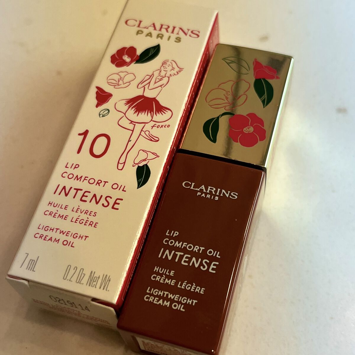 コンフォート リップオイル インテンス 10 ディープカメリア/CLARINS/リップグロスを使ったクチコミ（1枚目）