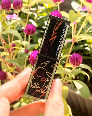 ルージュ アンリミテッド ラッカーシャイン＜2019年クリスマスコフレ限定＞/shu uemura/口紅を使ったクチコミ（1枚目）