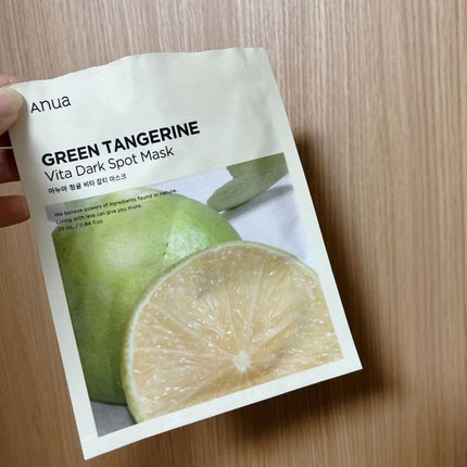 青蜜柑 ビタ ダークスポット マスクパック/Anua/シートマスク・パックを使ったクチコミ(1枚目)