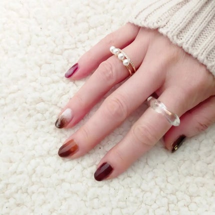 あちゃみん on LIPS 「ショコラネイル…| ᐕ)·Ringonailpolishの新色..」(2枚目)