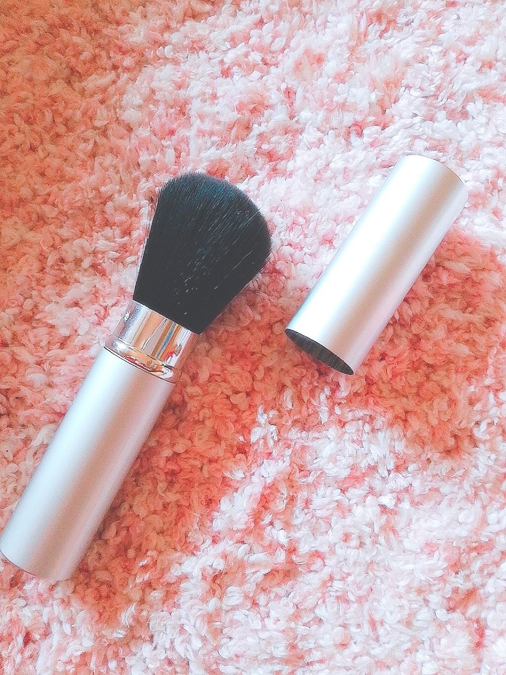 ごくふわっ春姫スライド式携帯メイクブラシ/DAISO/メイクブラシを使ったクチコミ(1枚目)