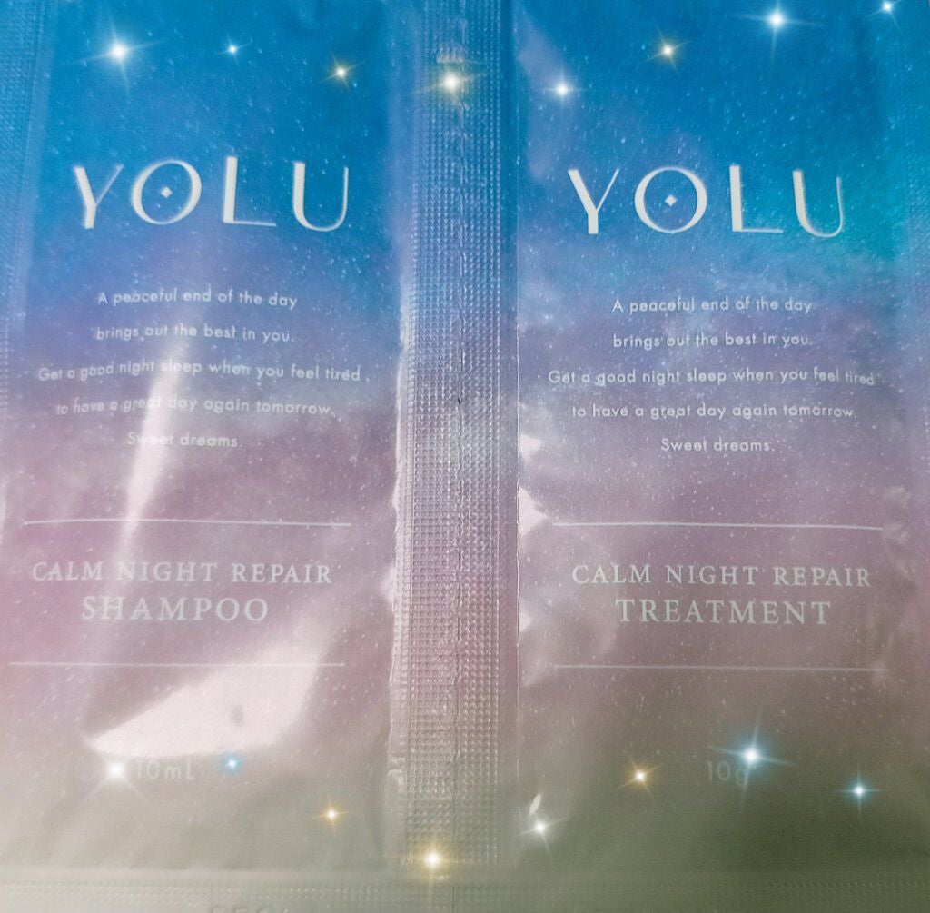 カームナイトリペアシャンプー/トリートメント/YOLU/市販シャンプーを使ったクチコミ(1枚目)