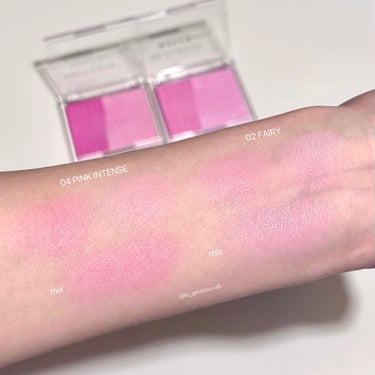 CLINIQUE チーク ポップのクチコミ「艶ピンクチーク💖🎀

WAKEMAKE / SHEER LAYERING DUAL BLUSH.....」（3枚目）