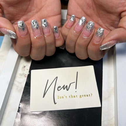 #シルバーネイル,#ネイル,#ニュアンスネイル,#スカルプネイル,#ジェルネイル,#ママネイル,#ギャルネイル,#大人ネイル,#派手ネイル,#やり放題ネイル,#城陽ネイル,#京都ネイル,#大阪ネイル,#奈良ネイルのネイルデザイン