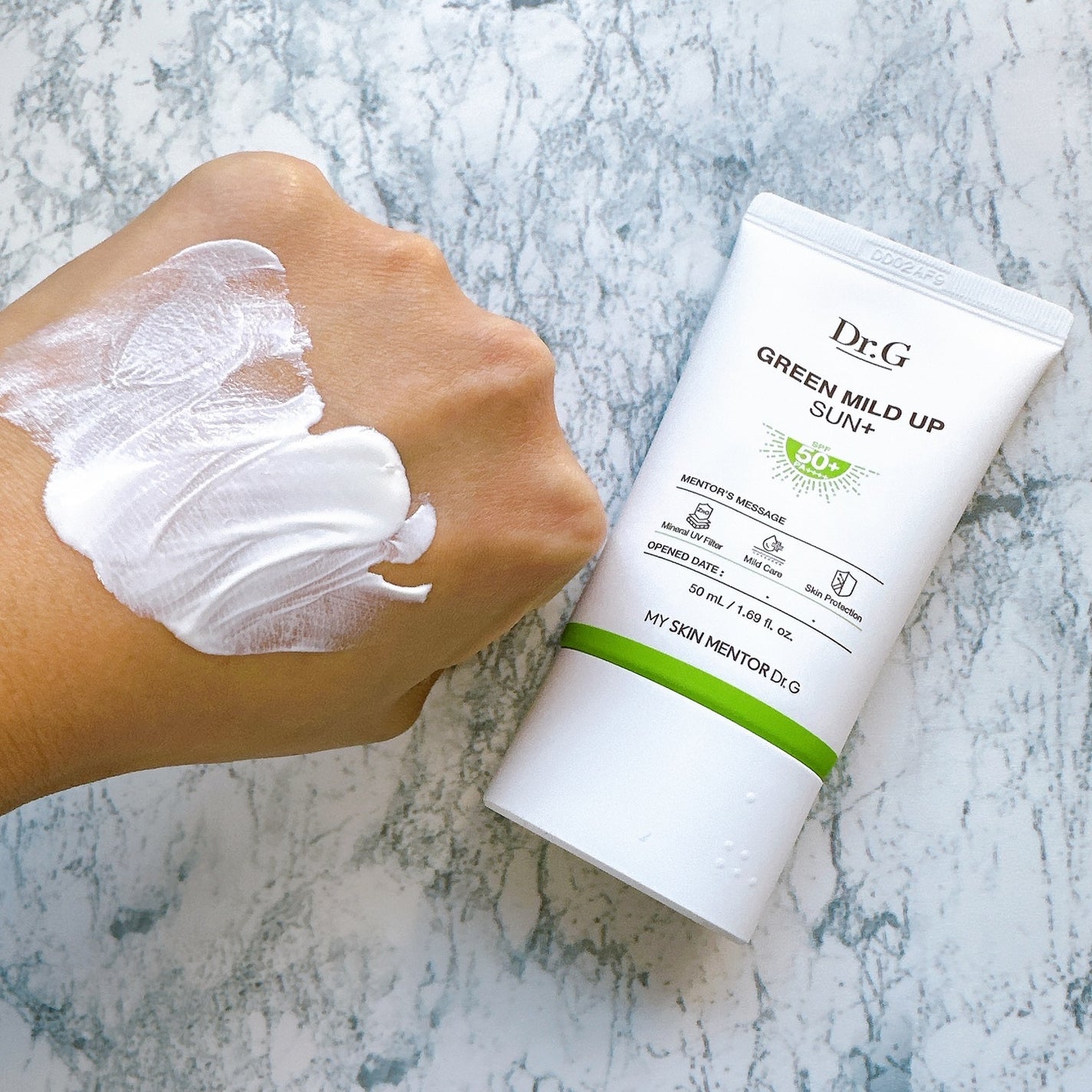 グリーンマイルドアップサンプラス/Dr.G/日焼け止めクリームを使ったクチコミ(3枚目)
