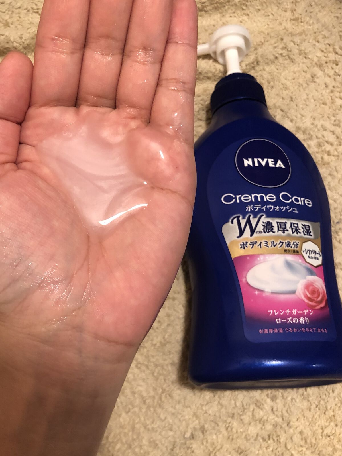 ニベア クリームケア ボディウォッシュ フレンチガーデンローズの香り 本体 480ml/ニベア/ボディソープを使ったクチコミ（3枚目）